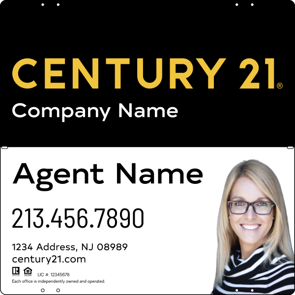 CENTURY 21&reg; Steel Yard Sign Panel 24x24 DF - Century 21 | Lowen Sign
