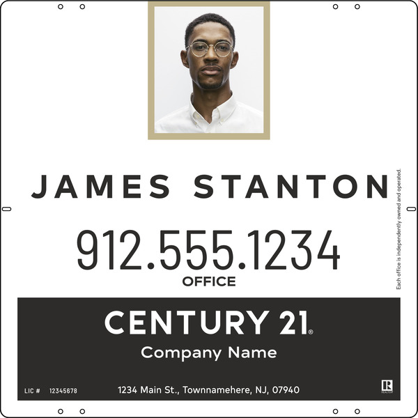 Agent Photo Centric Sign Panel, 24"H X 24"W, .040 Aluminum