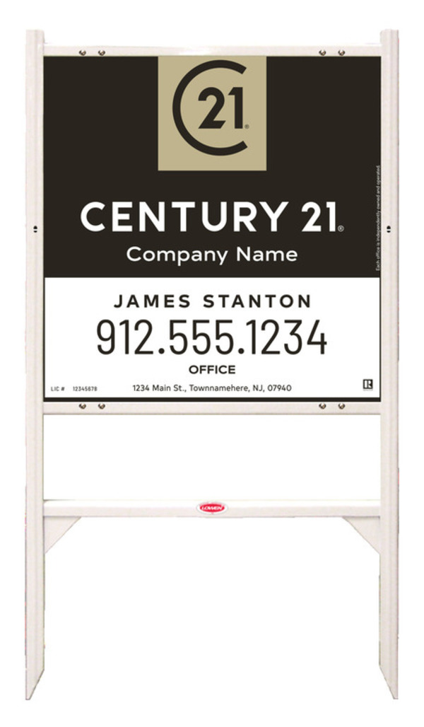 Angle Iron Frame And Agent Sign Panel Unit, 24"H X 24"W