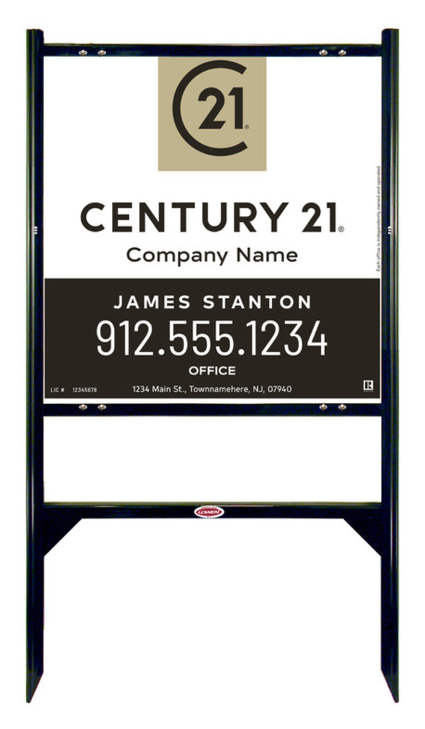 Angle Iron Frame And Sign Panel Unit, 24"H X 24"W