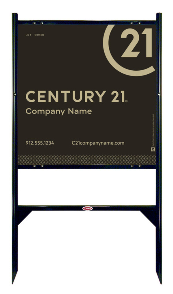 Century 21 Angle Iron Frame And Sign Panel Unit 24 H X W