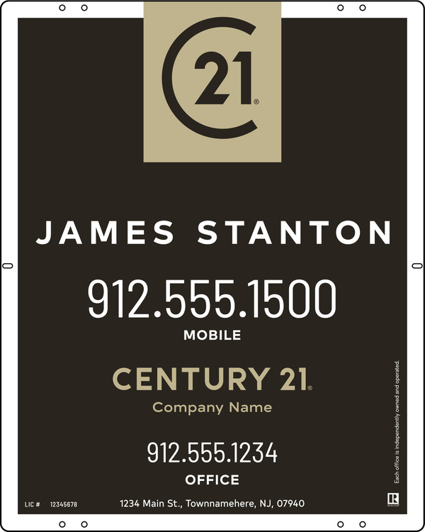 Agent Centric Sign Panel, 30"H X 24W, Steel