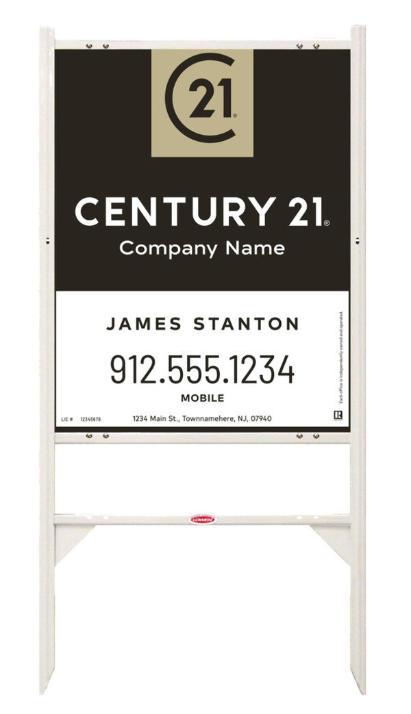 Angle Iron Frame And Agent Sign Panel Unit, 30"H X 24"W