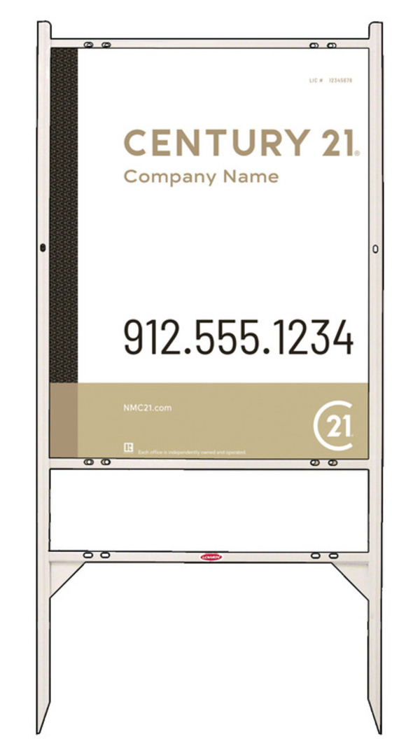 Angle Iron Frame And Sign Panel, 30"H X 24"W