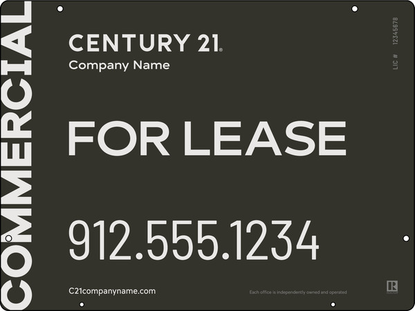 Commercial Office Hanging Sign Panel, 18"H X 24"W, Aluminum