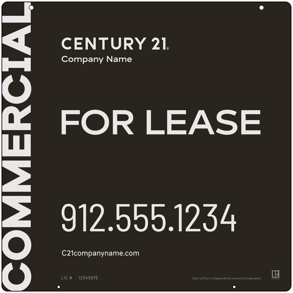 Commercial Office Hanging Sign Panel, 24"H X 24"W, Aluminum