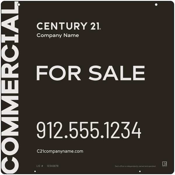 Commercial Office Hanging Sign Panel, 24"H X 24"W, 3mm Aluminum Composite