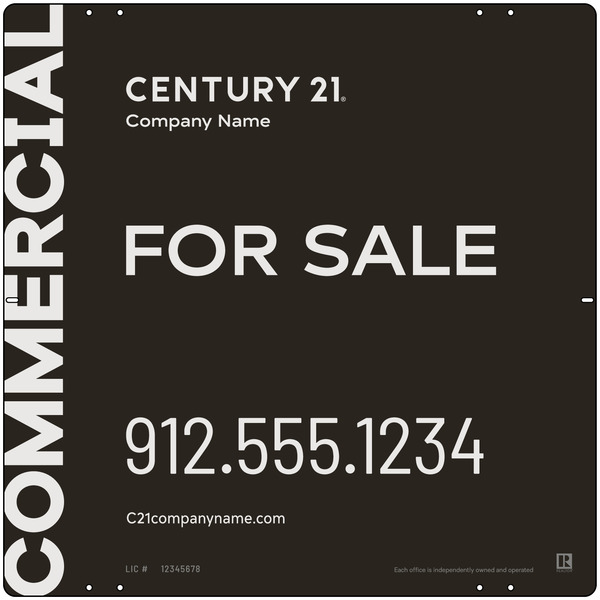 Commercial Office Sign Panel, 24"H X 24"W, Aluminum