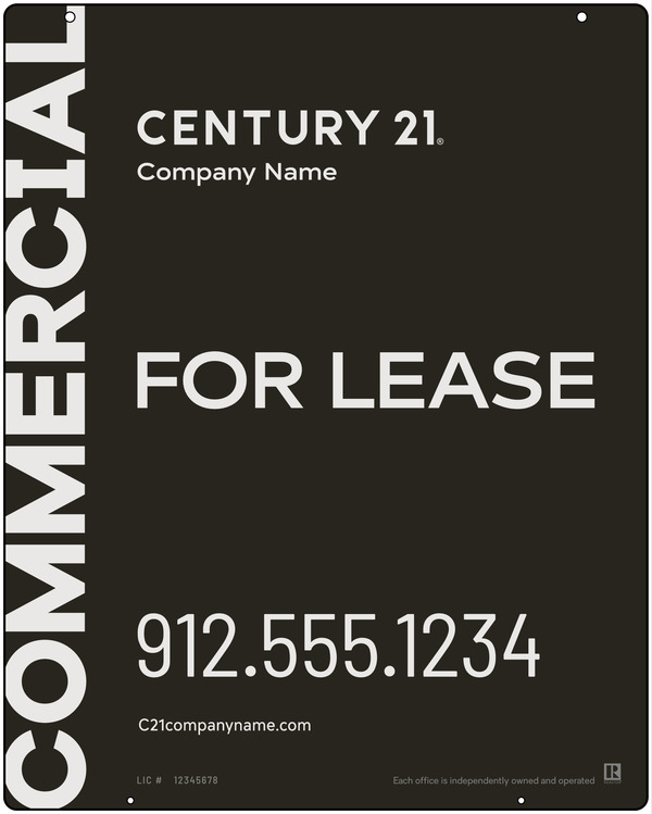 Commercial Office Hanging Sign Panel, 30"H X 24"W, Aluminum