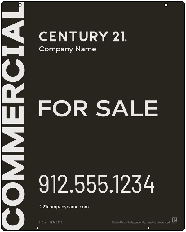 Commercial Office Hanging Sign Panel, 30"H X 24"W, Steel