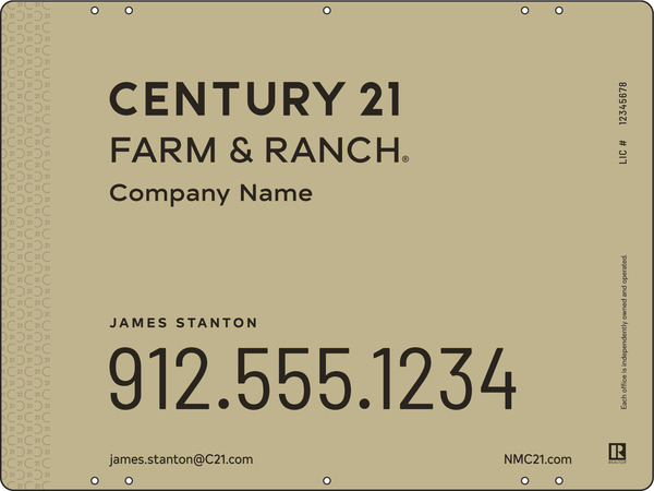 Sign Panel, 18:H X 24"W, Steel