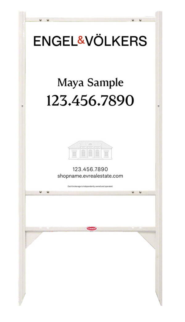 Angle Iron Frame With One Rider Insert And Sign Panel Unit, 30"H X 24"W