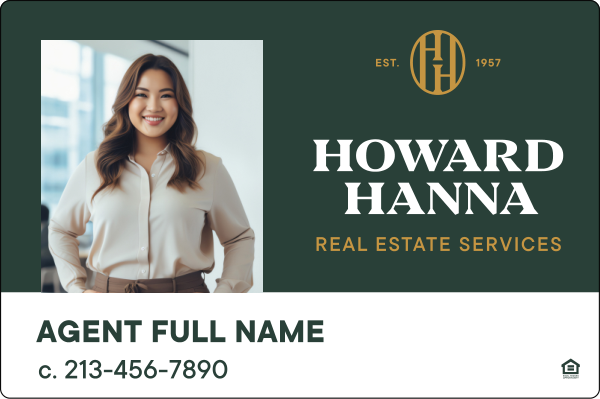 Agent Name W/ Photo Sign Panel, 20"H X 30"W, 3mm Aluminum Composite