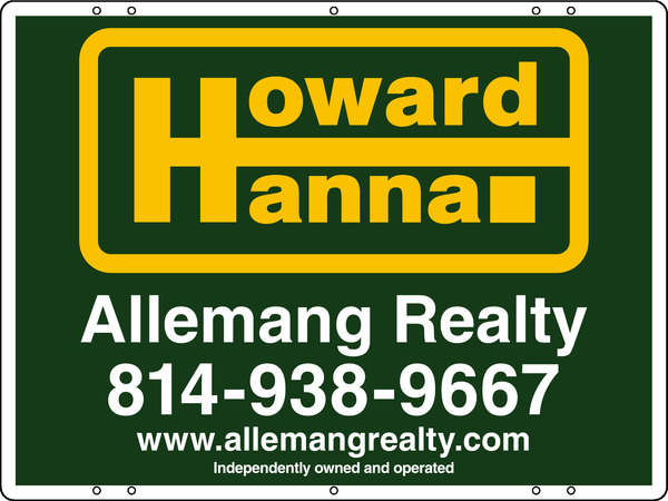 18H X 24W Howard Hanna 24 GA Steel Df Hanging Panel. Branchise Offices Only