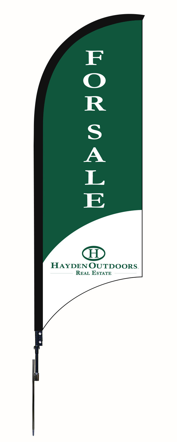 Hayden Outdoors Real Estate For Sale Feather Flag Unit, 9-Foot