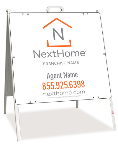 A-Frame And Sign Panel Unit, 24"H X 24"W, Steel