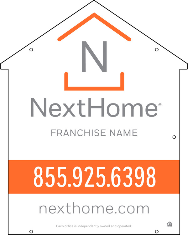 House Shape Hanging Sign Panel Df, 30"H X 24"W, Pvc