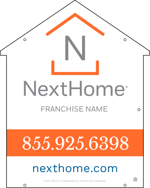 House Shape Hanging Sign Panel Df, 30"H X 24"W, Pvc