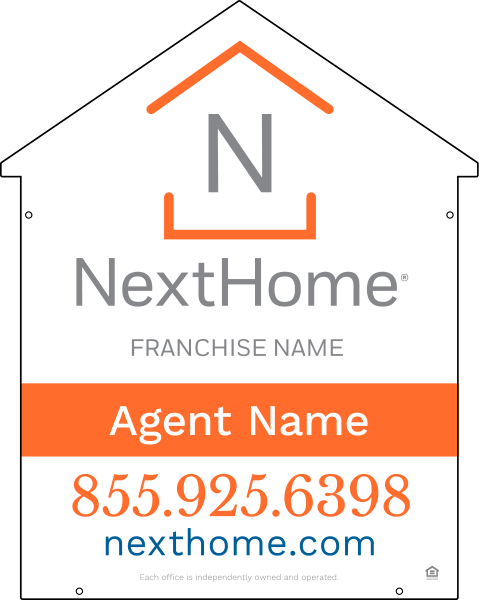 House Shape Sign Panel Df, 30"H X 24"W, Pvc