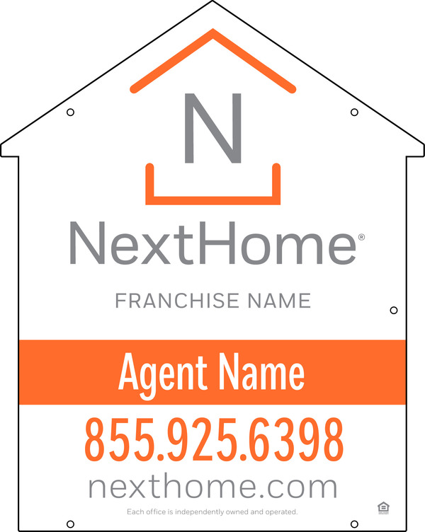 House Shape Hanging Sign Panel Df, 30"H X 24"W, Pvc
