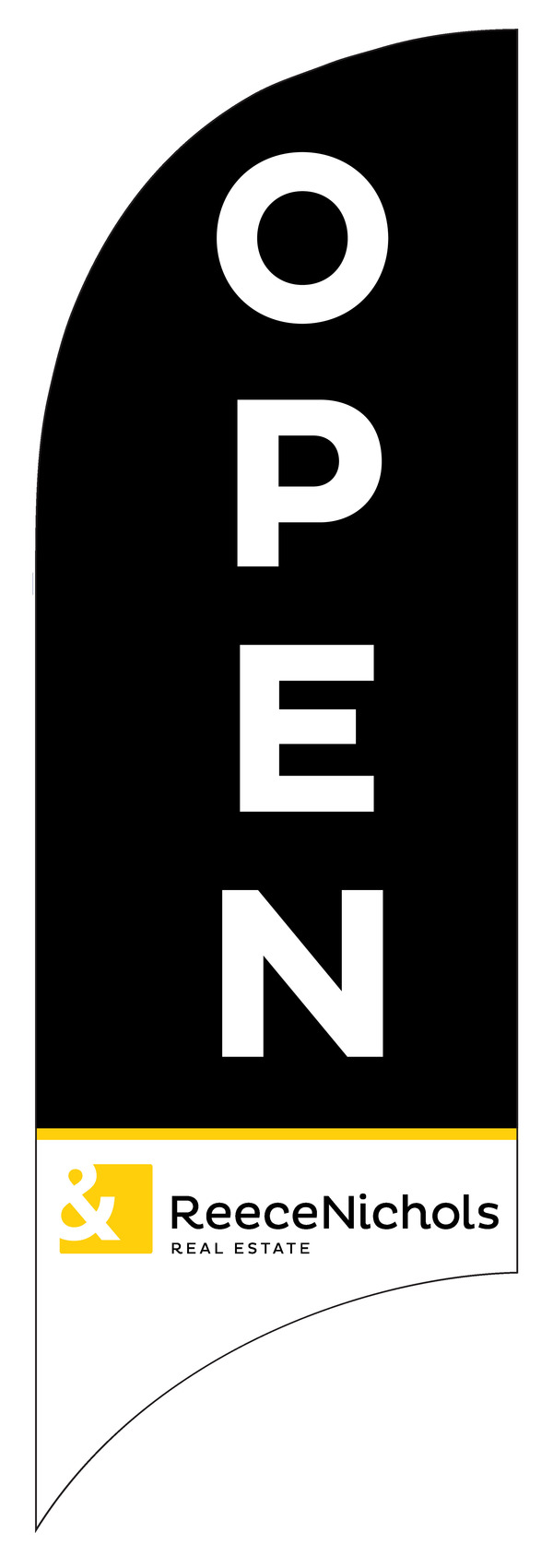 ReeceNichols Feather Flag, 7 FT 29F282 Lowen Sign Company