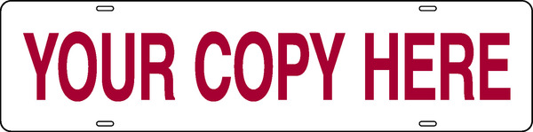 Sign Rider, 6"H X 24"W