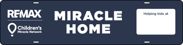 RE/MAX Miracle Home Sign Rider, 6"h x 24"w, Steel