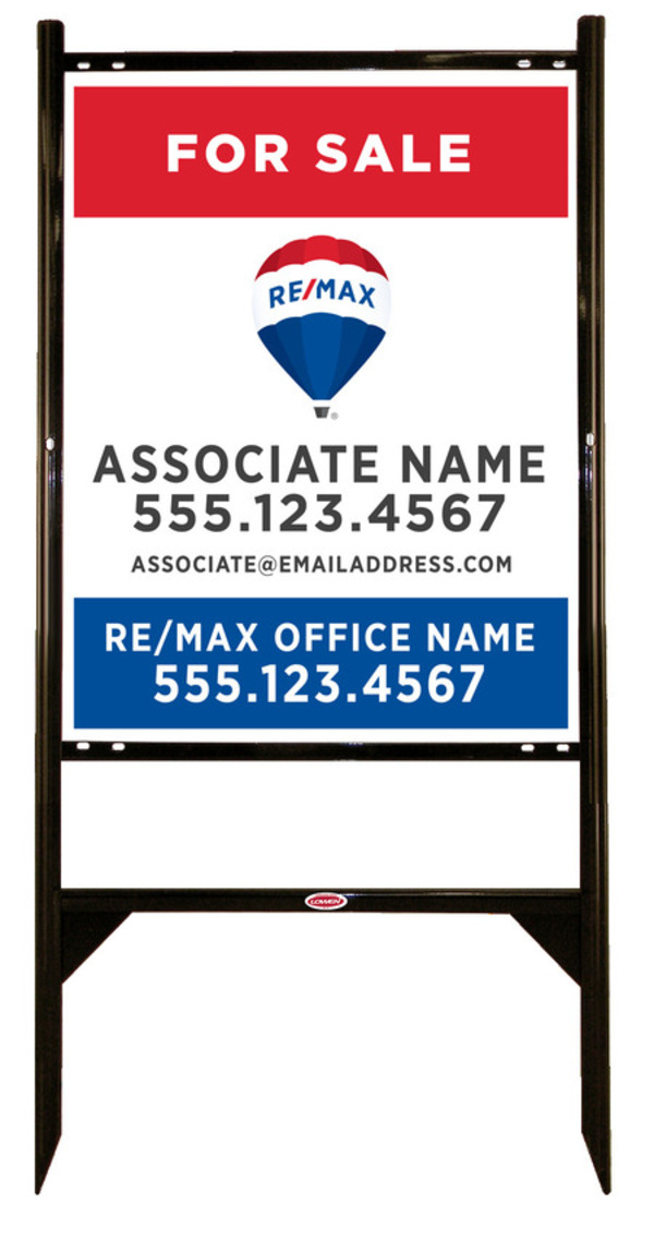 RE/MAX Angle Iron Fframe And Sign Panel Unit, 30