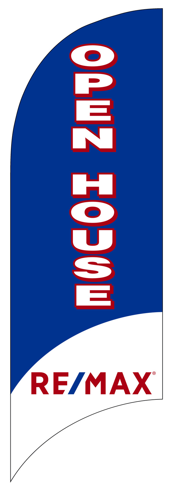 RE/MAX Open House Feather Flag only, 7foot 18F282300 Lowen Sign Company