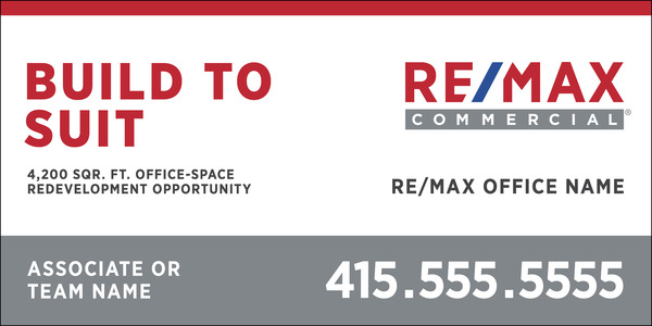 Commercial S/F Sign Panel ,48"H X 96"W,  6mm Aluminum Composite