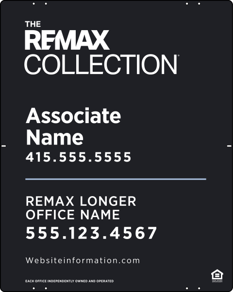 Collection Associate Name Sign Panel, 30"H X 24"W, Steel