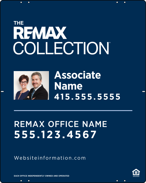 Collection Associate Name W/ Photo Sign Panel, 30"H X 24"W, Steel