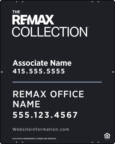 Collection Associate Name Sign Panel, 30"H X 24"W, Steel