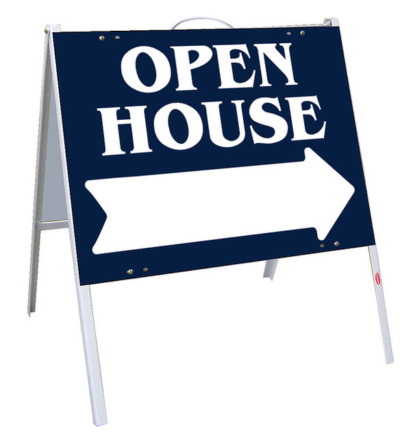 William Pitt Sothebys real estate open house a-frame and sign panel unit,.050 polyethylene 18"h x 24"w