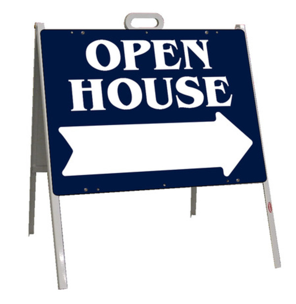 William Pitt Sothebys real estate open house a-frame and sign panel unit, 24 GA steel 18"h x 24"w