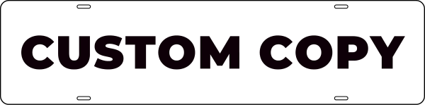 Custom Sign Rider, 6"H X 24"W, Steel