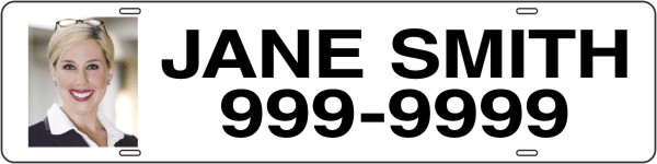 Real Estate Photo Sign Rider, 24 GA Steel 6h x 24w