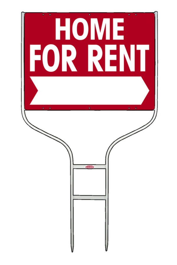 Round Rod Frame and Sign Panel Unit, 18h x 24w, White