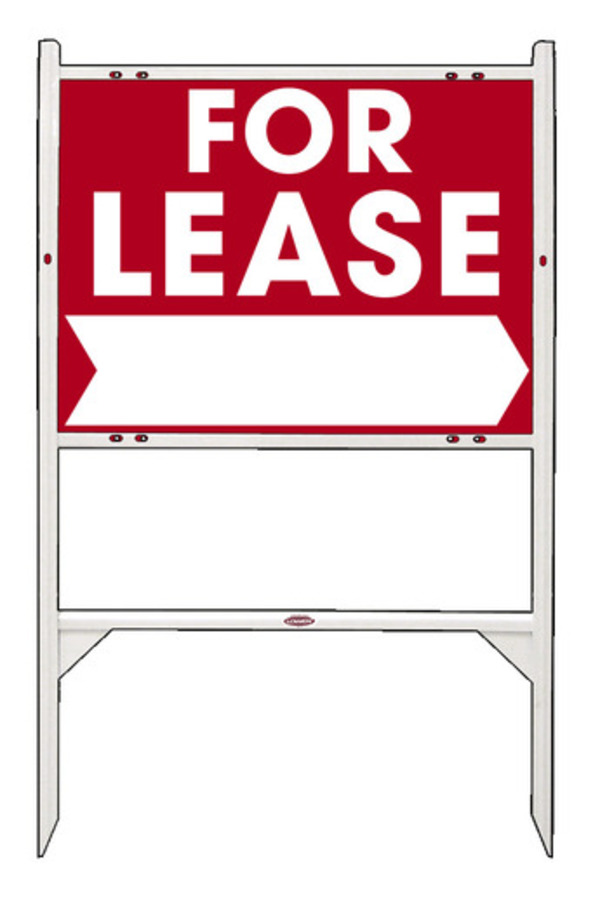 Angle Iron Frame and Sign Panel Unit, 18h x 24w, White