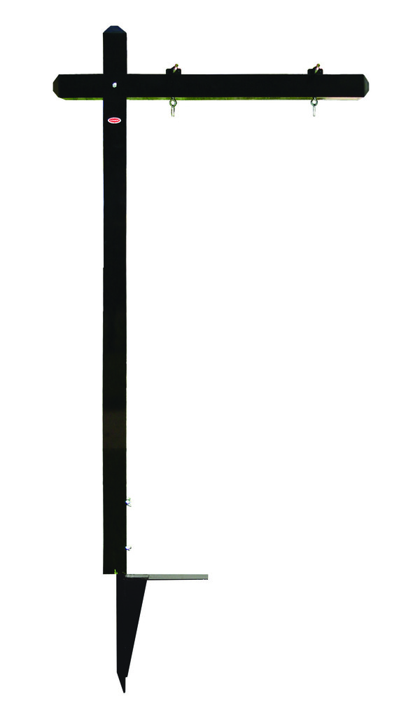 Aluminum Sign Post with Ground Anchor, 18h x 24w Panel - Black