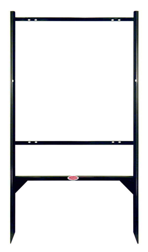Angle Iron Frame w One Rider Inserts, 24h x 24w, Black