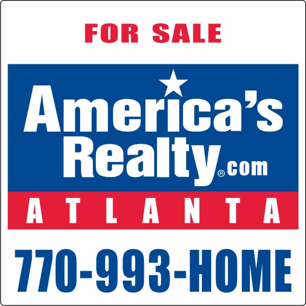 Real Estate Sign Panel, 24 GA Steel 24h x 24w