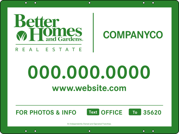 For Photos & Info Sign Panel, 18h x 24w, Steel