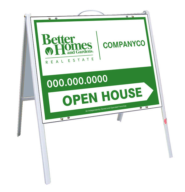 Open House A-Frame and Sign Panel Unit, 18h x 24w