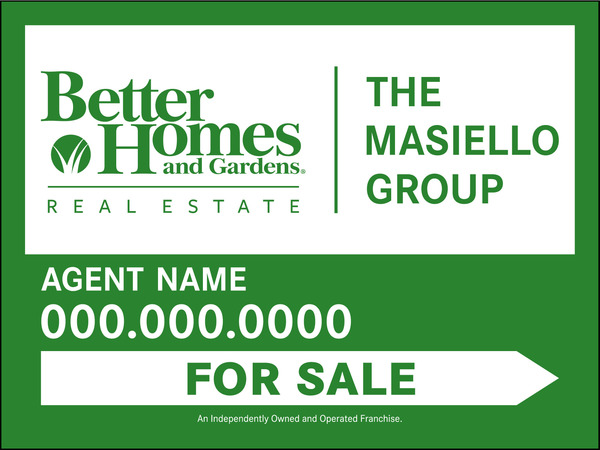 For Sale Agent Sign Panel, 4mm corrugated plastic 18h x 24w