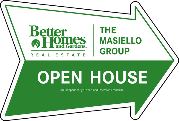 Open House Arrow sign Panel, 4mm Corrugated Plastic 18h x 24w