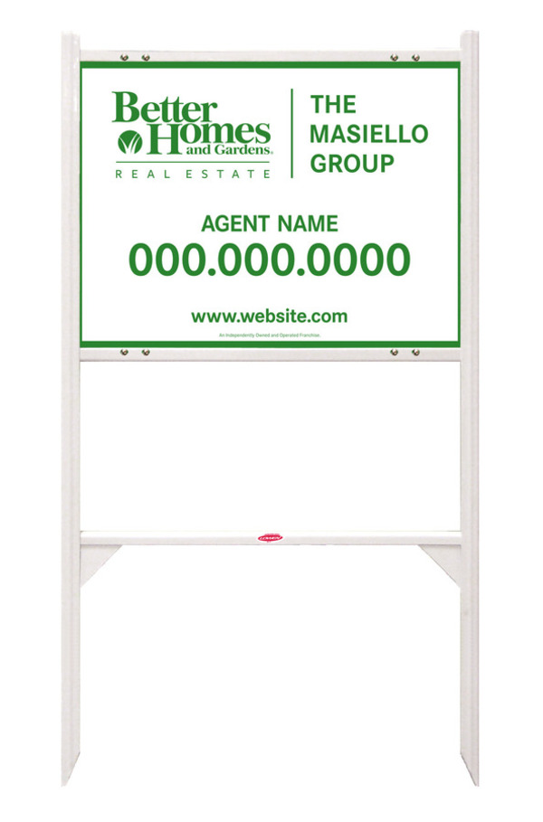 Angle Iron Frame and Agent Sign Panel Unit, 18h x 24w