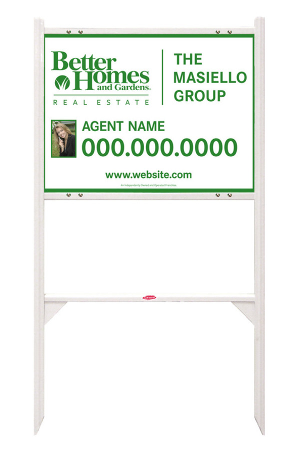Angle Iron Frame and Photo Sign Panel Unit, 18h x 24w