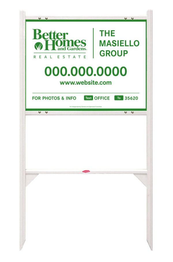 Angle Iron Frame and For Photos & Info Sign Panel Unit, 18h x 24w, Steel