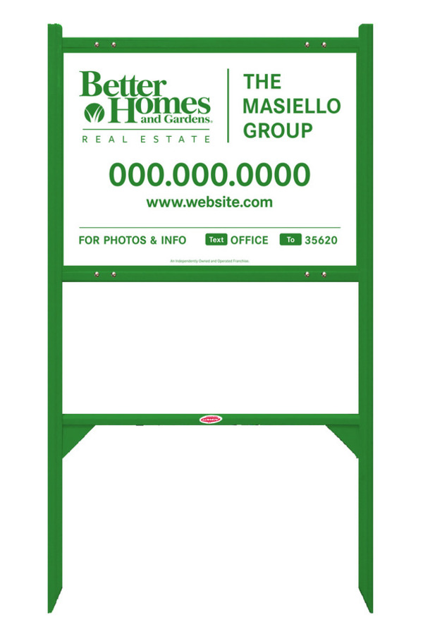 Angle Iron Frame and For Photos & Info Sign Panel Unit, 18h x 24w, Steel